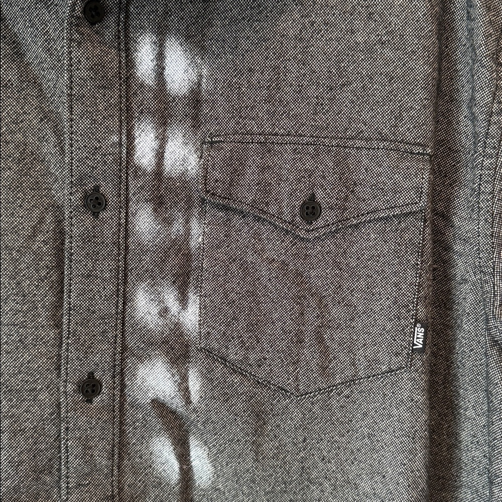 Vans Dark Gray Flannel Button-Down - image 2